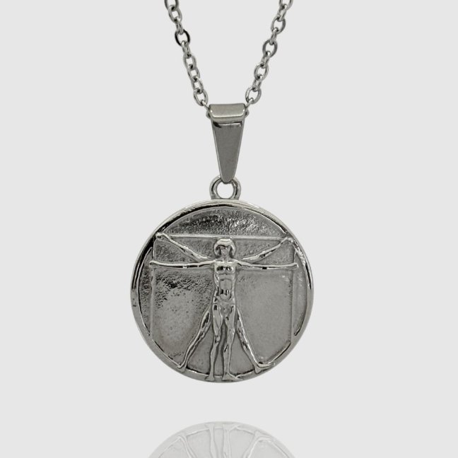Retiazka z chirurgickej ocele - STRIEBORNÝ VITRUVIAN