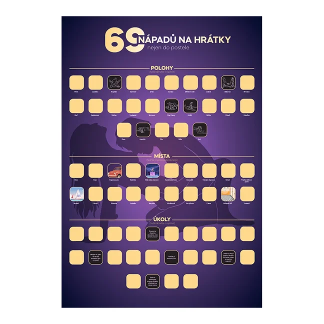 Stierací plagát - 69 nápadov na hrátky