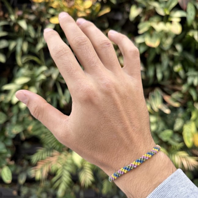 Pletený macrame náramek - BEACH