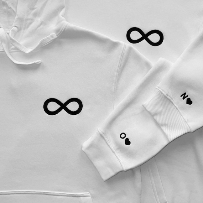 Mikiny pro páry s vlastní výšivkou