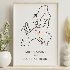 Plakát - Diaľka nás nezastaví mapa Európy