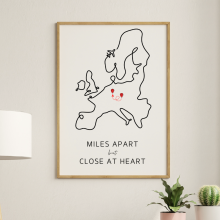 Plakát - Diaľka nás nezastaví mapa Európy