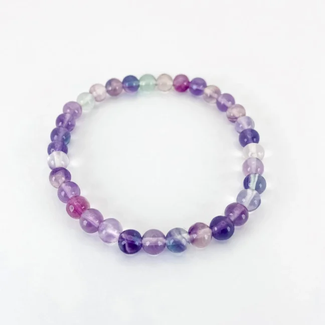 Náramek z minerálů - Fluorit