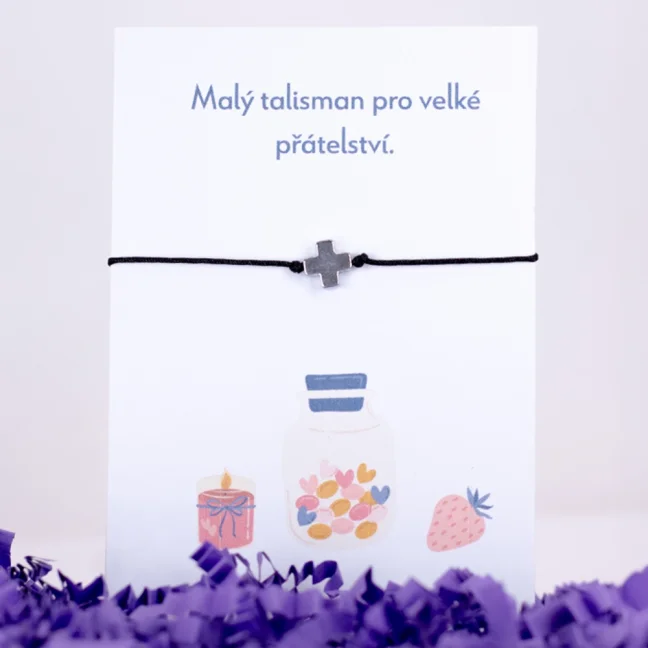Provázkový náramek - KŘÍŽEK