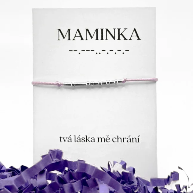 Náramek pro maminku - Morseovka - Morseovka: MAMA