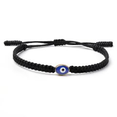 Náramek Evil Eye - Macrame Black