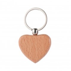 Dřevěná klíčenka - Srdce