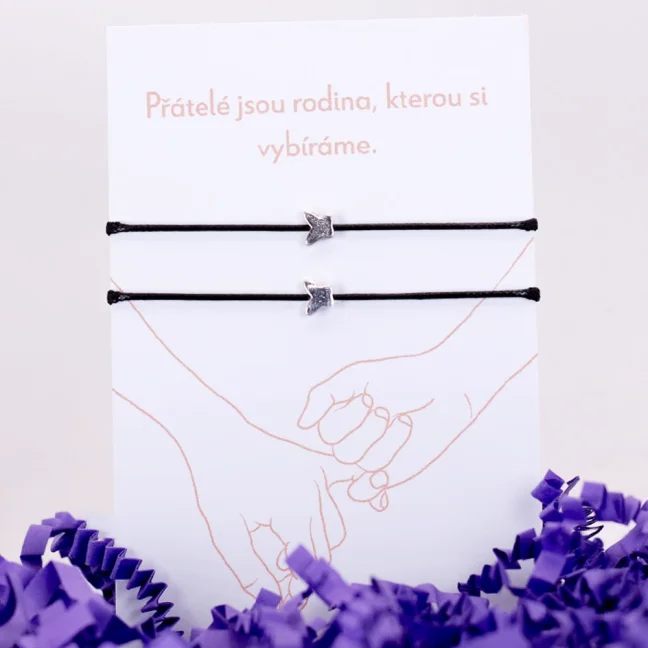 Provázkové náramky přátelství - MOTÝLEK