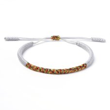 Tibetský náramok - BÍLÝ III