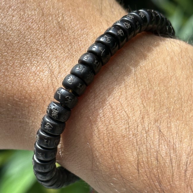 Tibetský náramek pro štěstí - BODHI BLACK