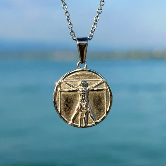 Retiazka z chirurgickej ocele - STRIEBORNÝ VITRUVIAN