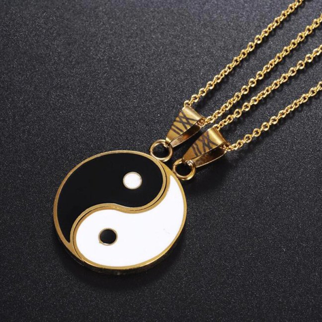 Řetízky pro páry - YIN YANG GOLD