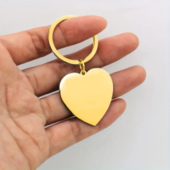 Klíčenka z chirurgické oceli - Srdíčko