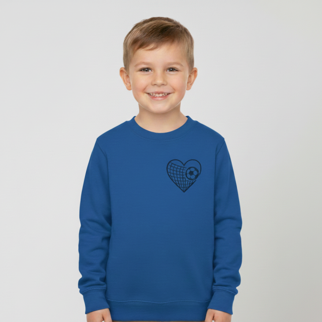 Dětská mikina s vlastnou výšivkou bez kapuce