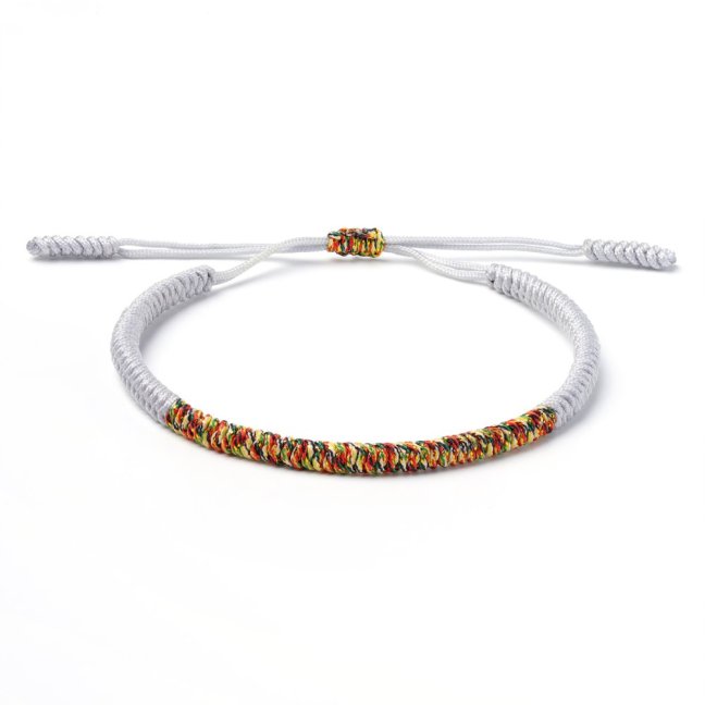 Tibetský náramok - BÍLÝ III