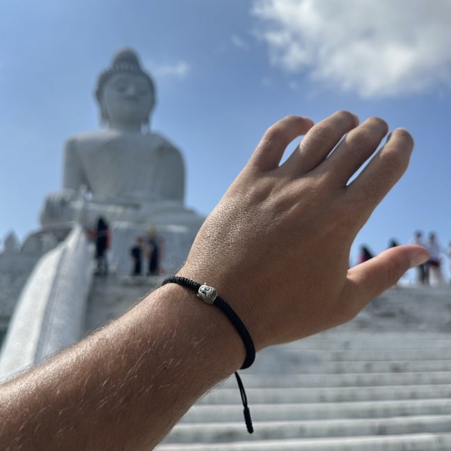 Tibetský náramok - BUDHA BLACK