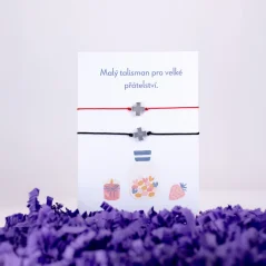 Provázkový náramek pro páry - KŘÍŽ