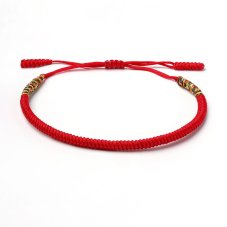 Tibetský náramek pro štěstí - ČERVENÝ II