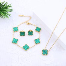 Set z chirurgickej ocele - Zelený Clover