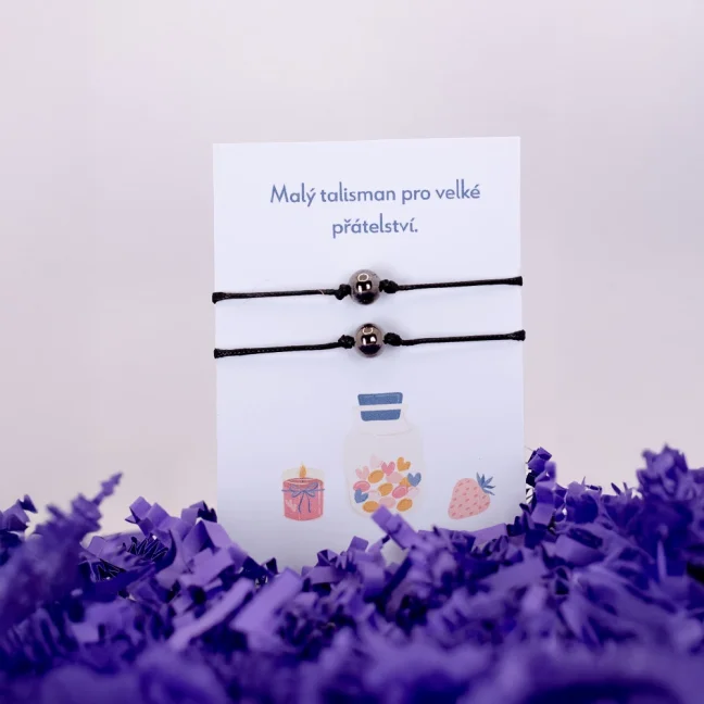 Šnúrkové náramky pre páry - GULIČKA