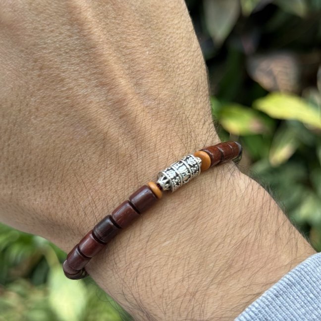 Tibetský náramek pro štěstí - MANTRA WHEEL