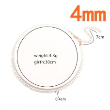 Korálkový choker na krk - 4mm